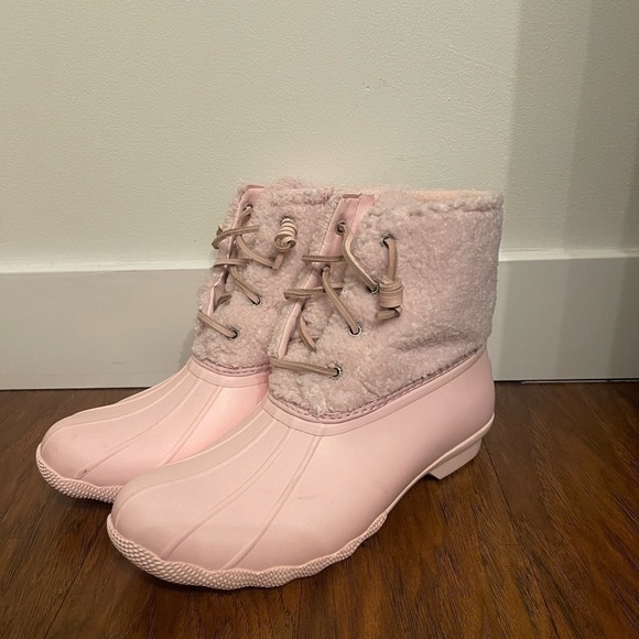 Sperry Saltwater Sherpa Duckboots Size 8.5 - Picture 1 of 5